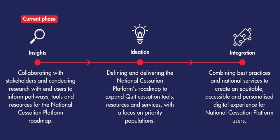 The national cessation platform 3 phased development approach